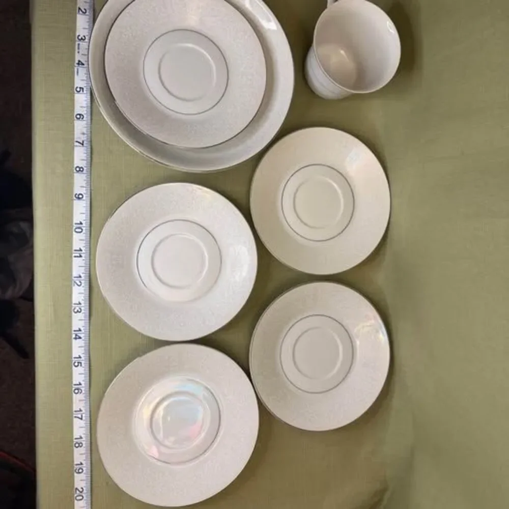 Montgomery ward style house fine china plates and tea cup